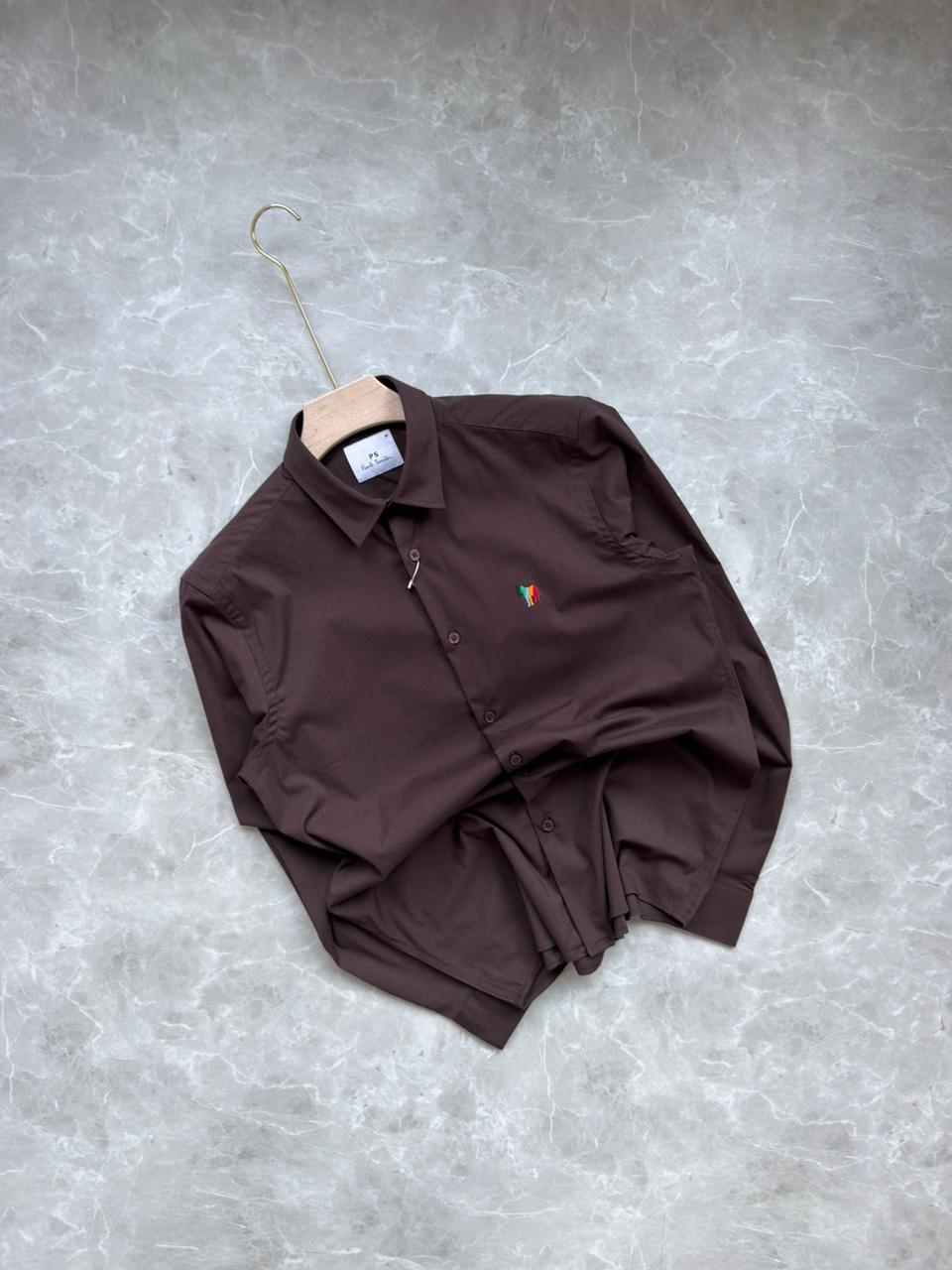 WINE IMPORTED SATIN SHIRT