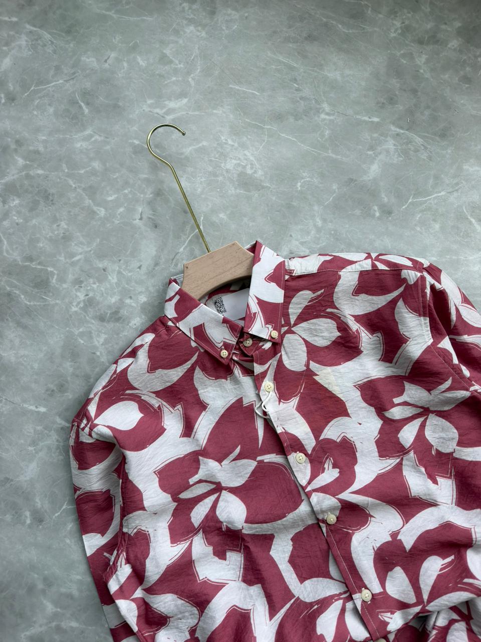 PINK IMPORTED PRINTED SHIRT