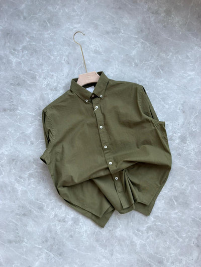 GREEN LINEN SHIRT