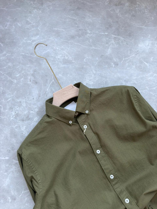 GREEN LINEN SHIRT