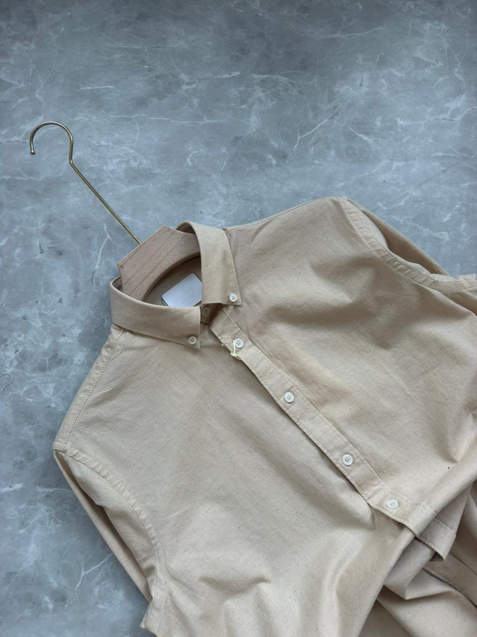 BEIGE LINEN SHIRT