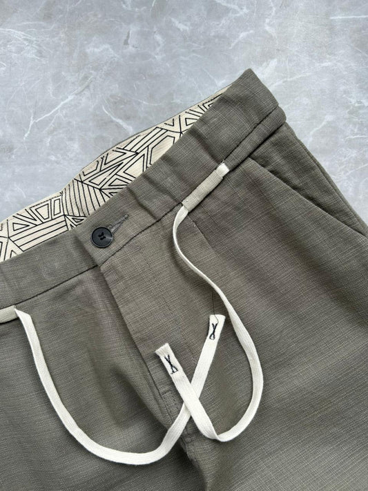 GREEN LINEN TROUSERS