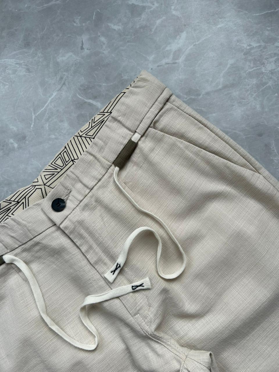 CREAM LINEN TROUSERS