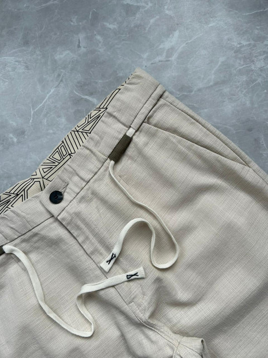 CREAM LINEN TROUSERS