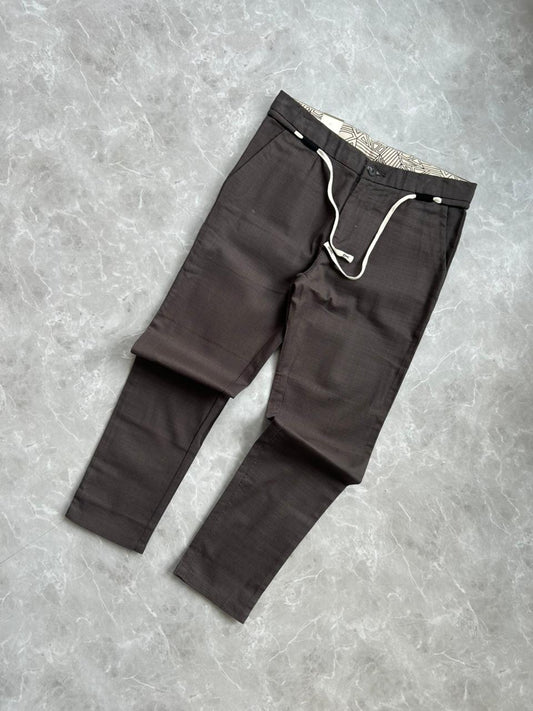 GRAY LINEN TROUSERS