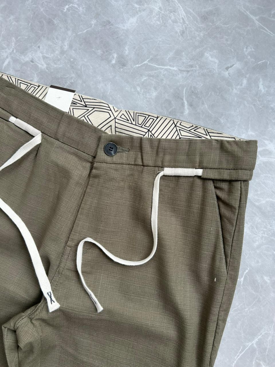 PASTEL GREEN LINEN TROUSERS