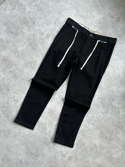 BLACK LINEN TROUSERS