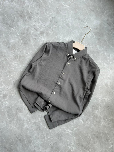 GRAY IMPORTED STRIPES SHIRT