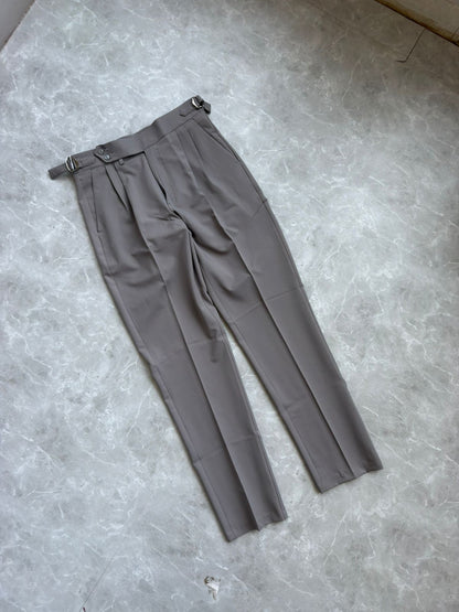 GRAY GURKHA TROUSERS