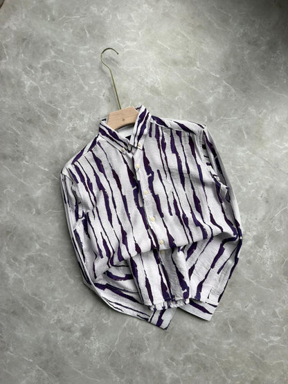LAVENDER IMPORTED PRINTED SHIRT