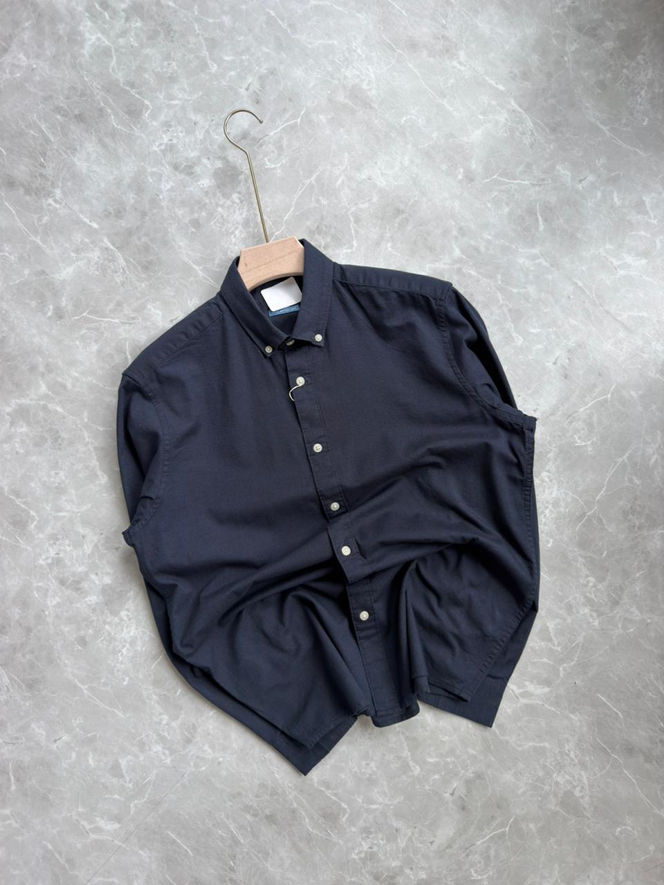 BLUE LINEN SHIRT