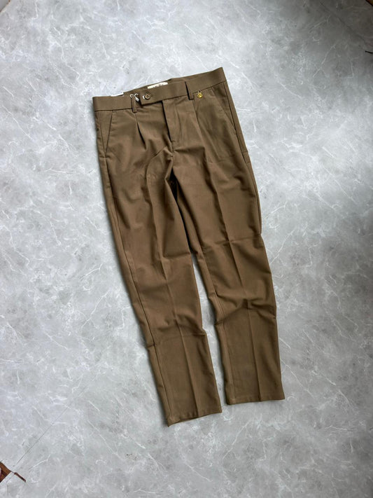 LIGHT BROWN CORDUROY FORMAL TROUSERS