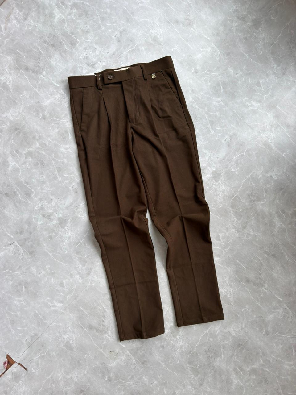 BROWN CORDUROY FORMAL TROUSERS