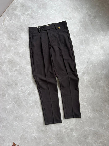 GRAY CORDUROY FORMAL TROUSERS