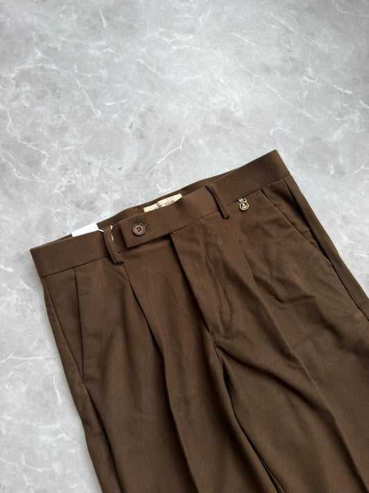 BROWN CORDUROY FORMAL TROUSERS