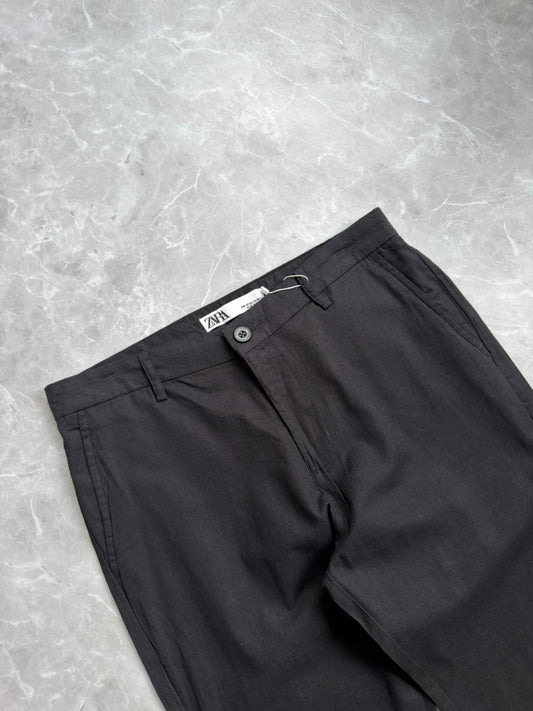 BLACK  LINEN TROUSERS
