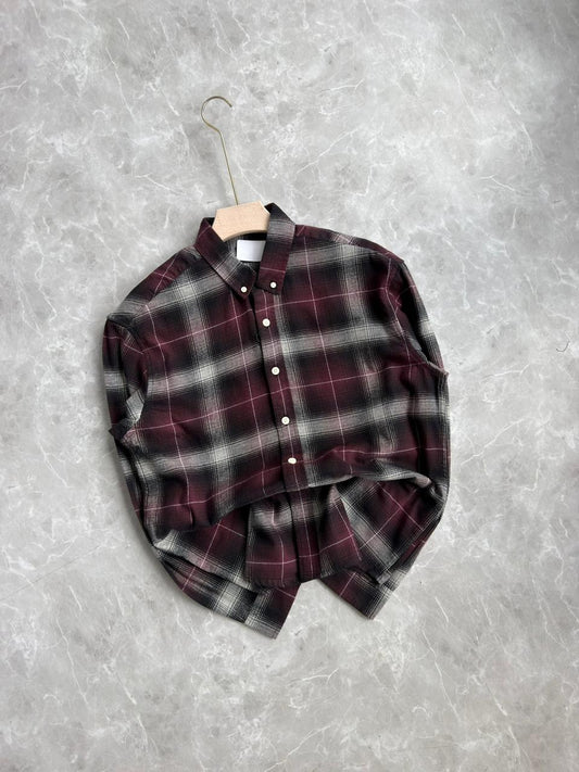 MEROON IMPORTED BRUSH COTTON SHIRT