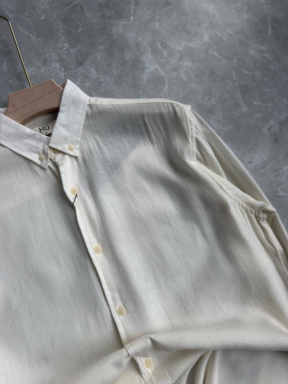 OFF WHITE LINEN SHIRT