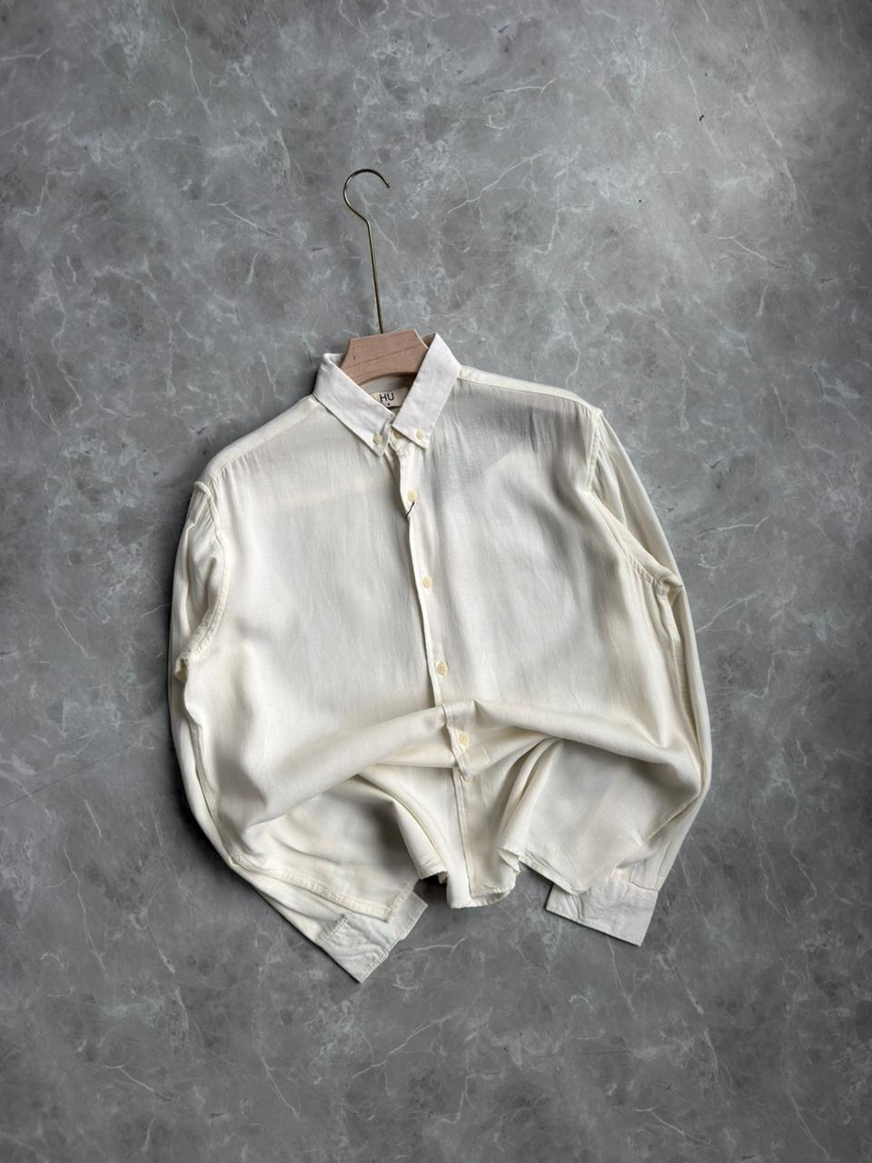 OFF WHITE LINEN SHIRT