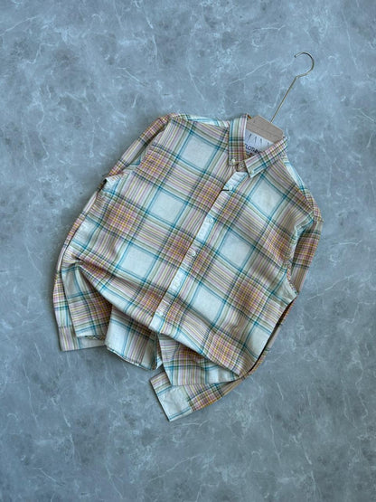 LINEN FLANEL CHECKED SHIRT