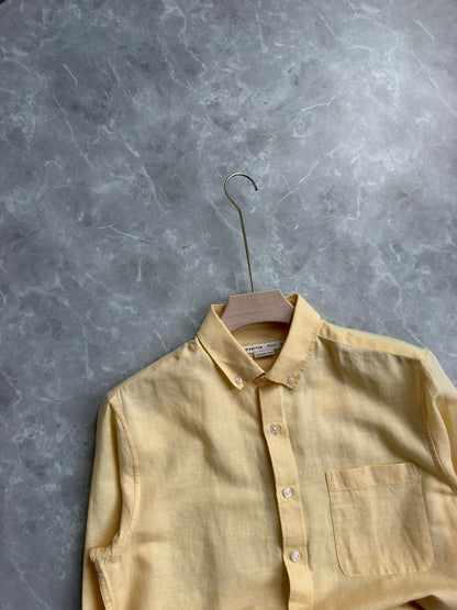 YELLOW LINEN SHIRT