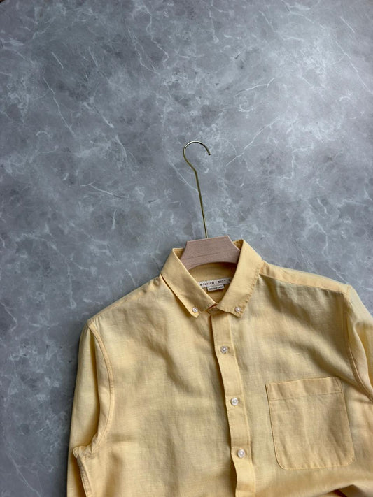 YELLOW LINEN SHIRT