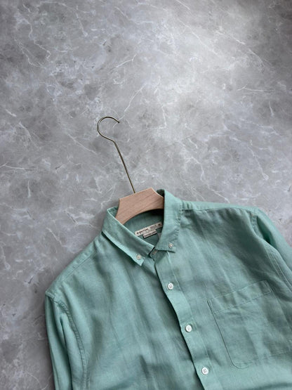 PASTEL GREEN LINEN SHIRT