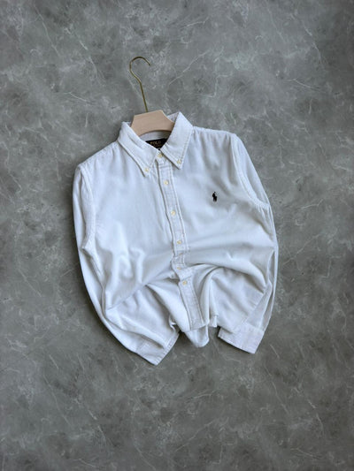 WHITE CORDUROY SHIRT