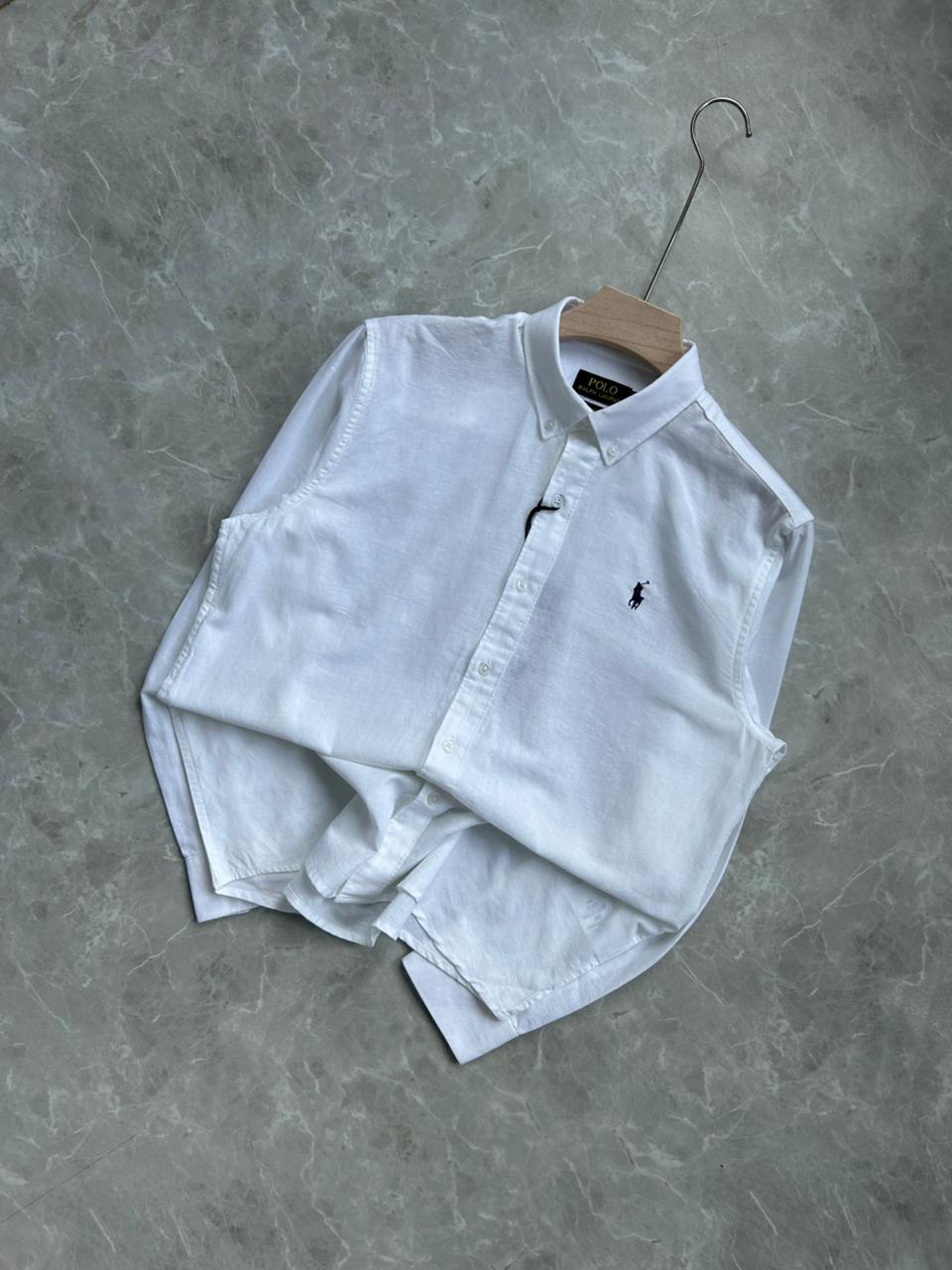 WHITE LINEN SHIRT