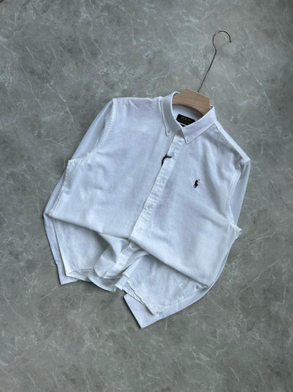 WHITE LINEN SHIRT