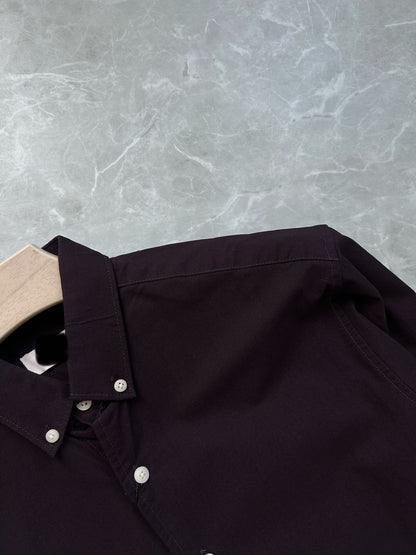WINE COTTON SHIRT