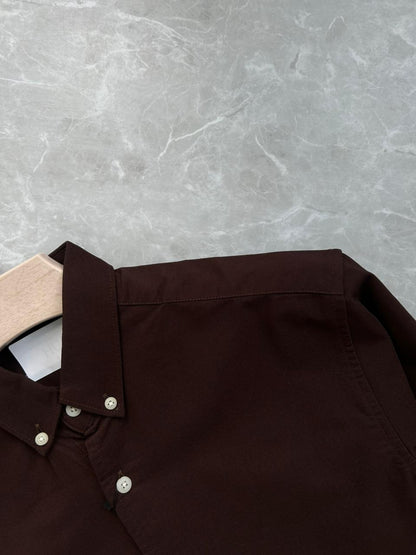 BROWN COTTON SHIRT