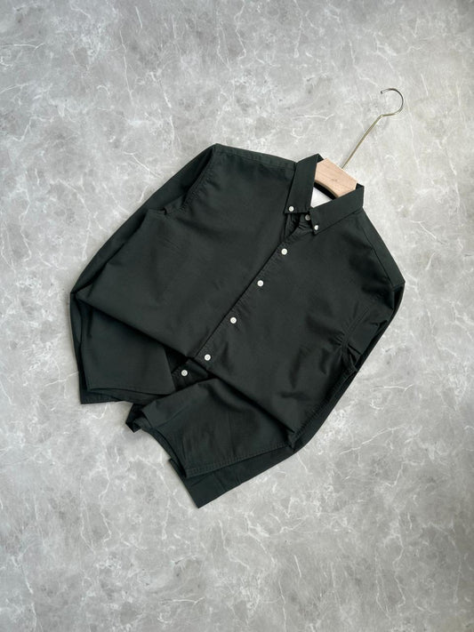 GREEN COTTON SHIRT