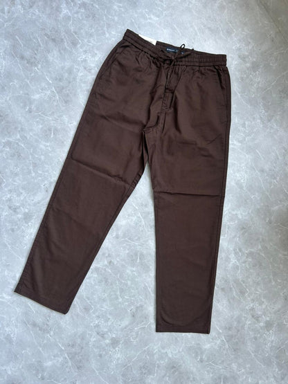 BROWN LINEN TROUSERS