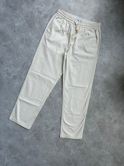 OFF WHITE LINEN TROUSERS