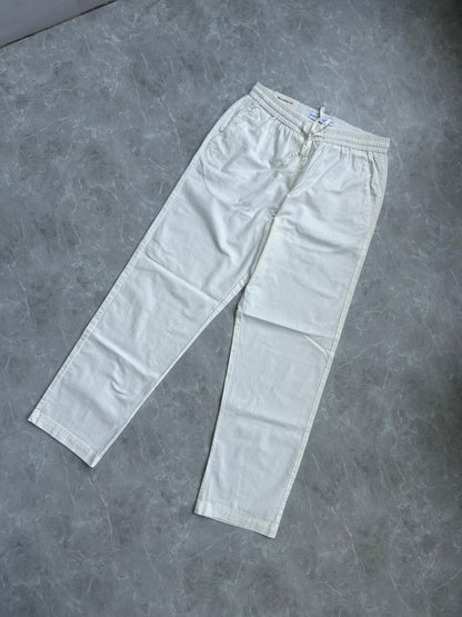 WHITE LINEN TROUSERS