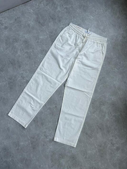 WHITE LINEN TROUSERS