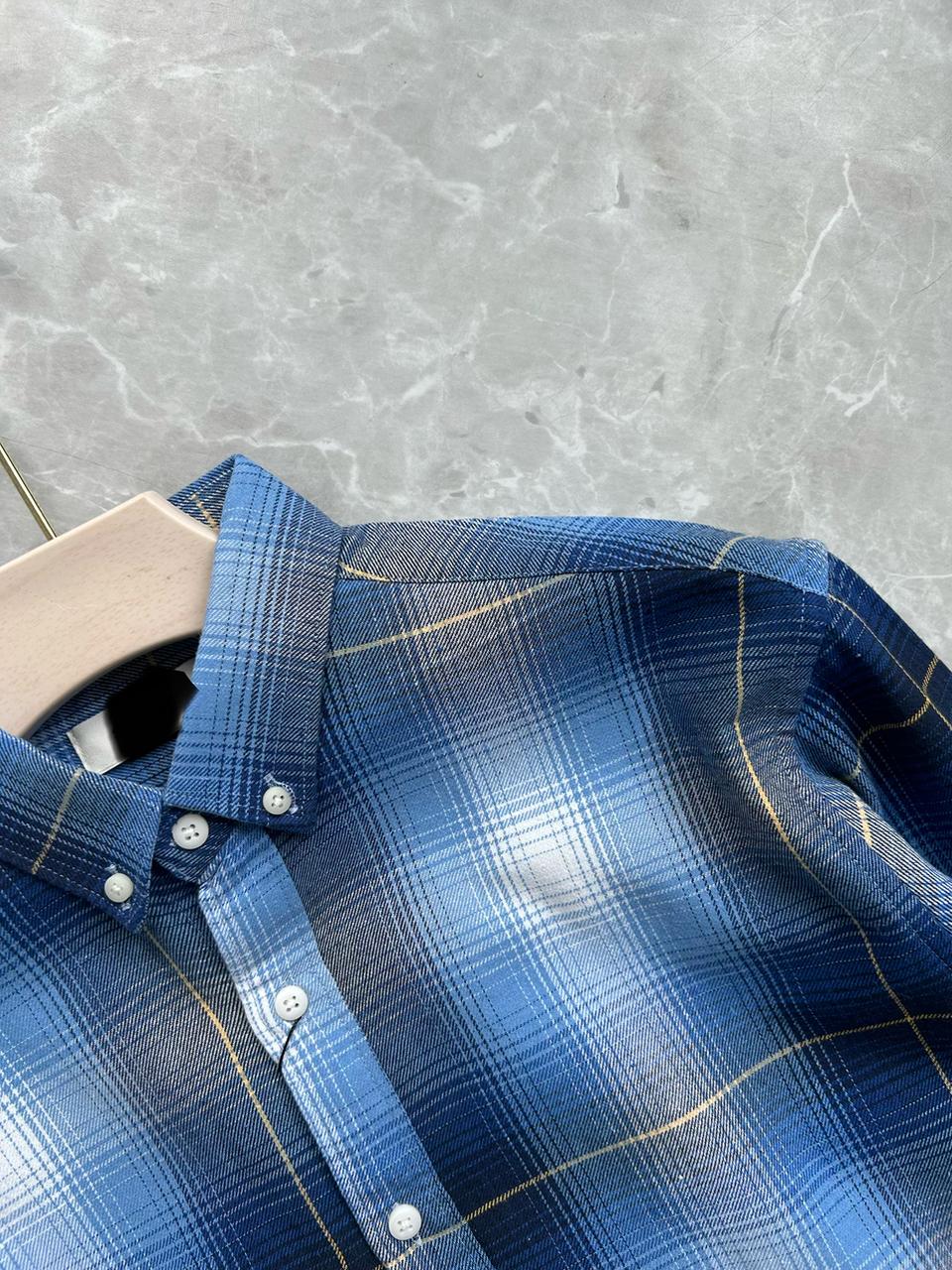 BLUE IMPORTED FLANNEL SHIRT