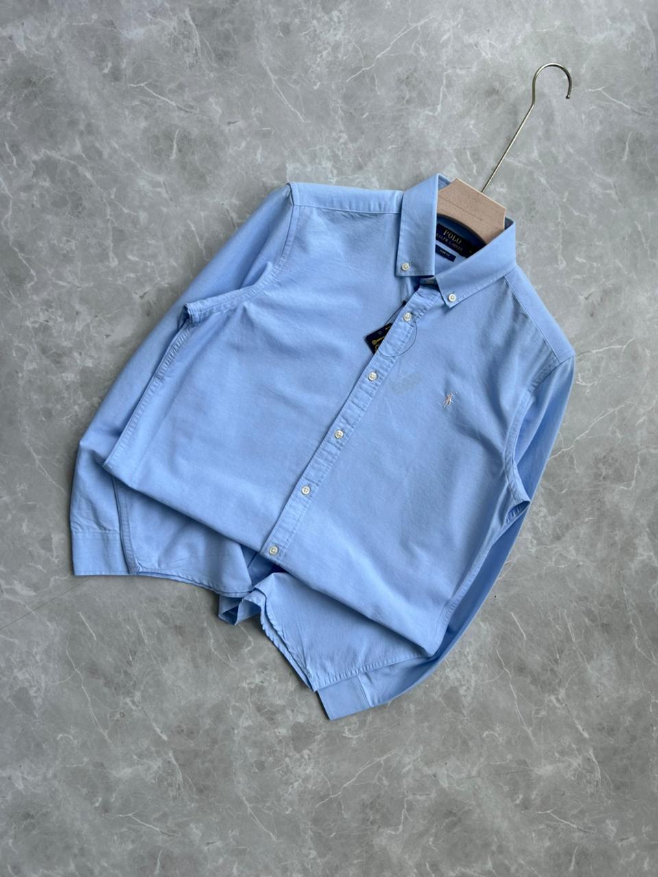 BLUE LINEN SHIRT