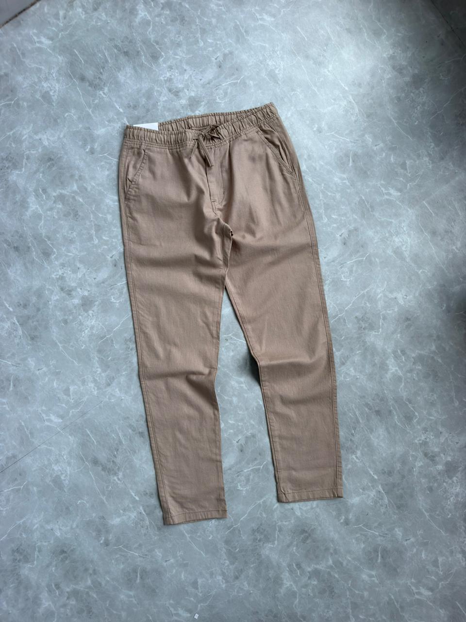 GRAY LINEN TROUSERS