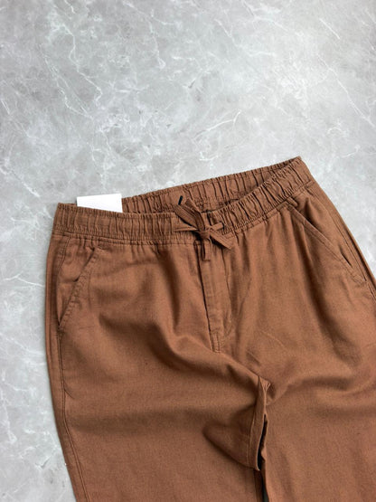 BROWN LINEN TROUSERS