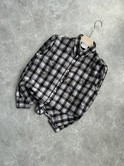 BRUSH COTTON CHECKED SHIRT
