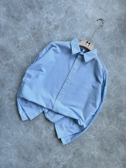 BLUE STRIPES PRINTED SHIRT