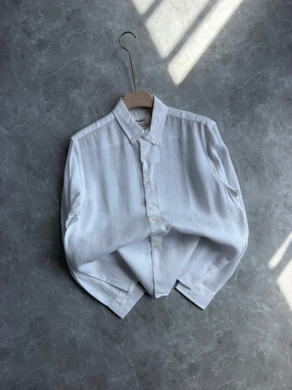 WHITE LINEN SHIRT
