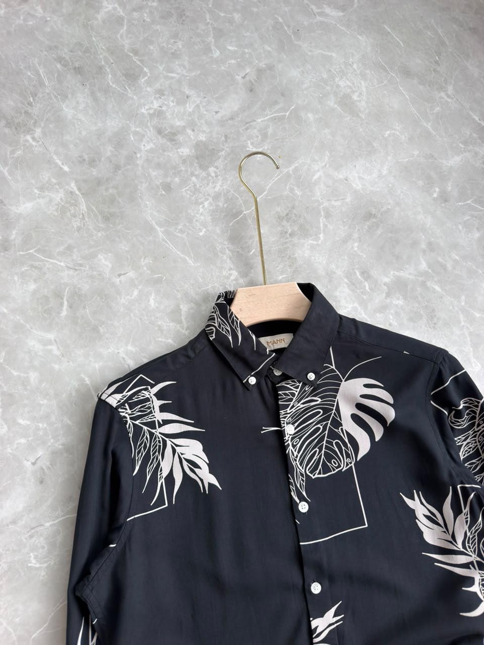 DARKBLUE PRINTED SHIRT