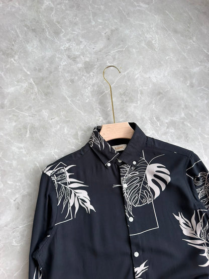 DARKBLUE PRINTED SHIRT