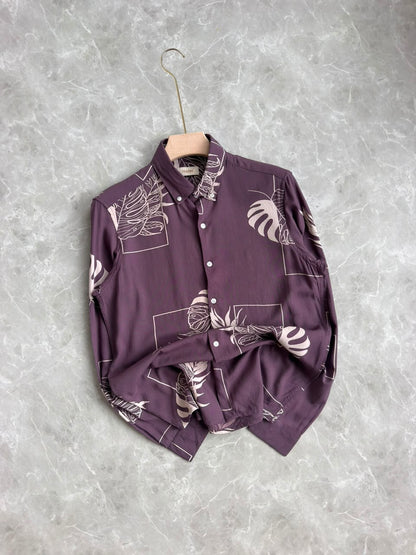 LAVENDER PRINTED SHIRT