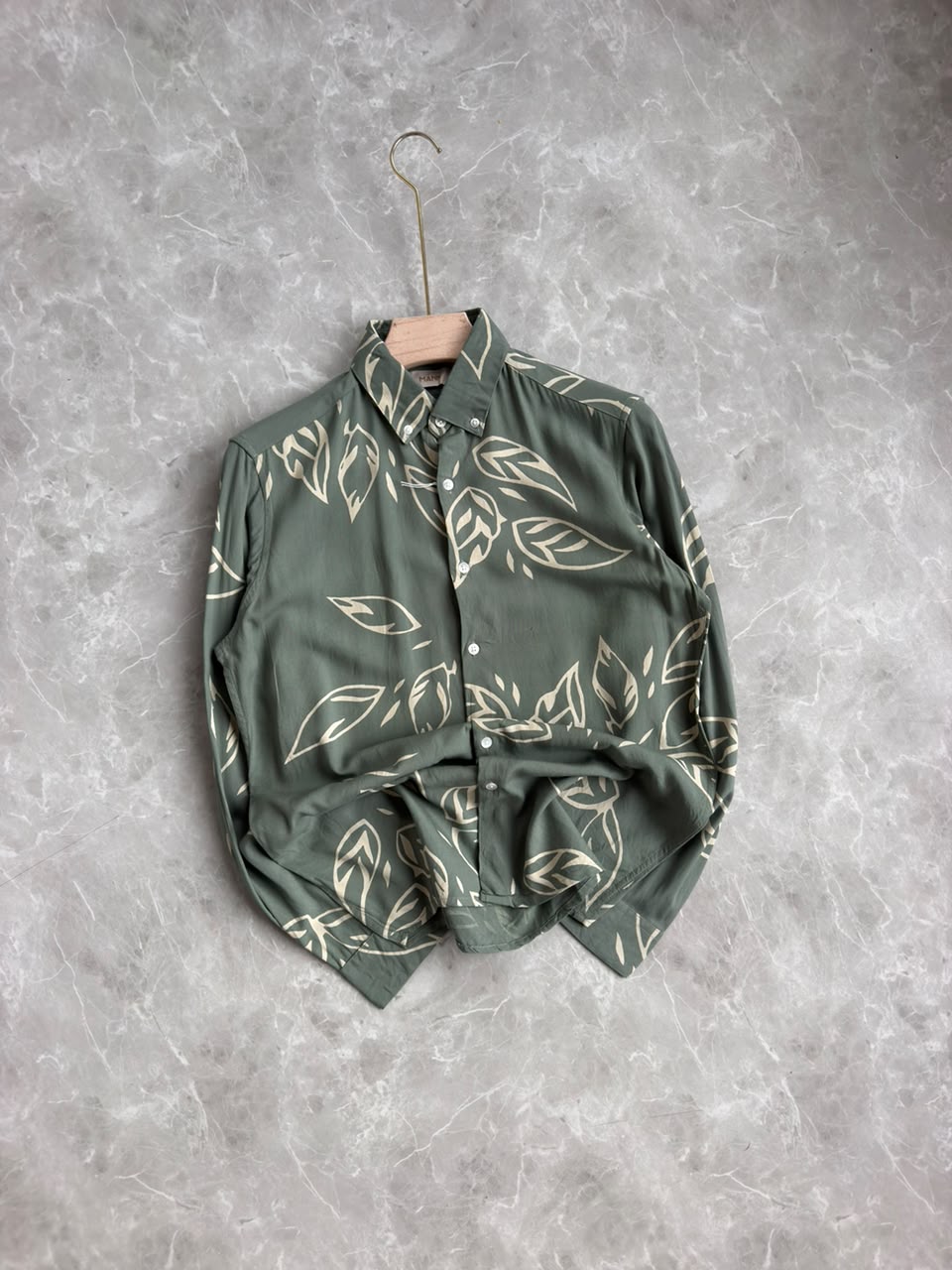PASTEL GREEN PRINTED SHIRT
