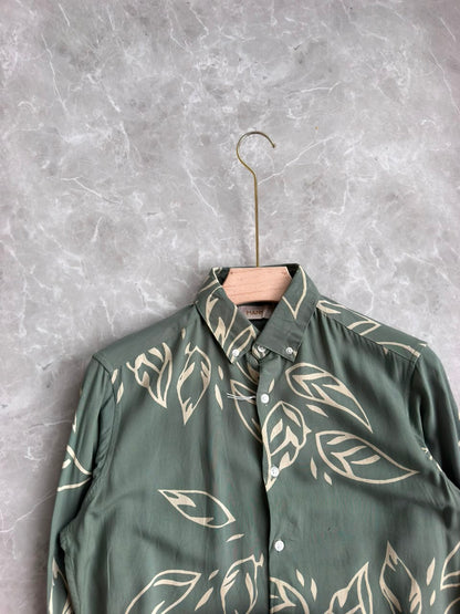 PASTEL GREEN PRINTED SHIRT