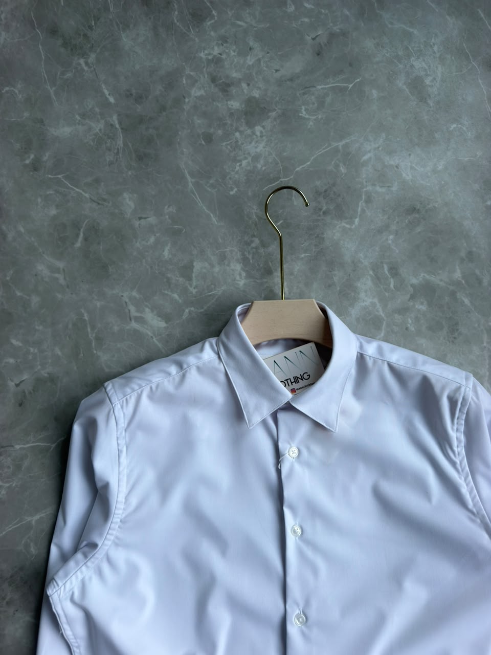 WHITE SATIN SHIRT